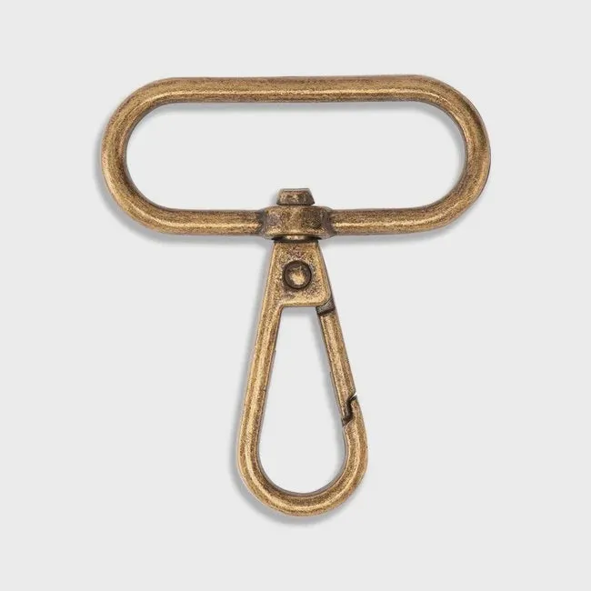 1 1/2“ Swivel Hooks - Antique Brass (Set of 2)