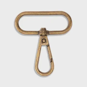 1 1/2“ Swivel Hooks - Antique Brass (Set of 2)
