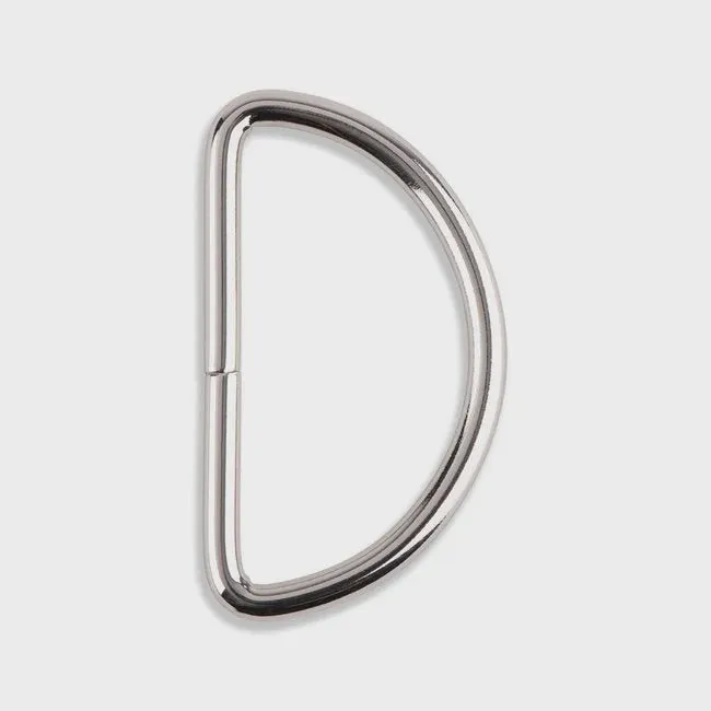 1 1/2" D-Ring - Nickel  (Set of 2)