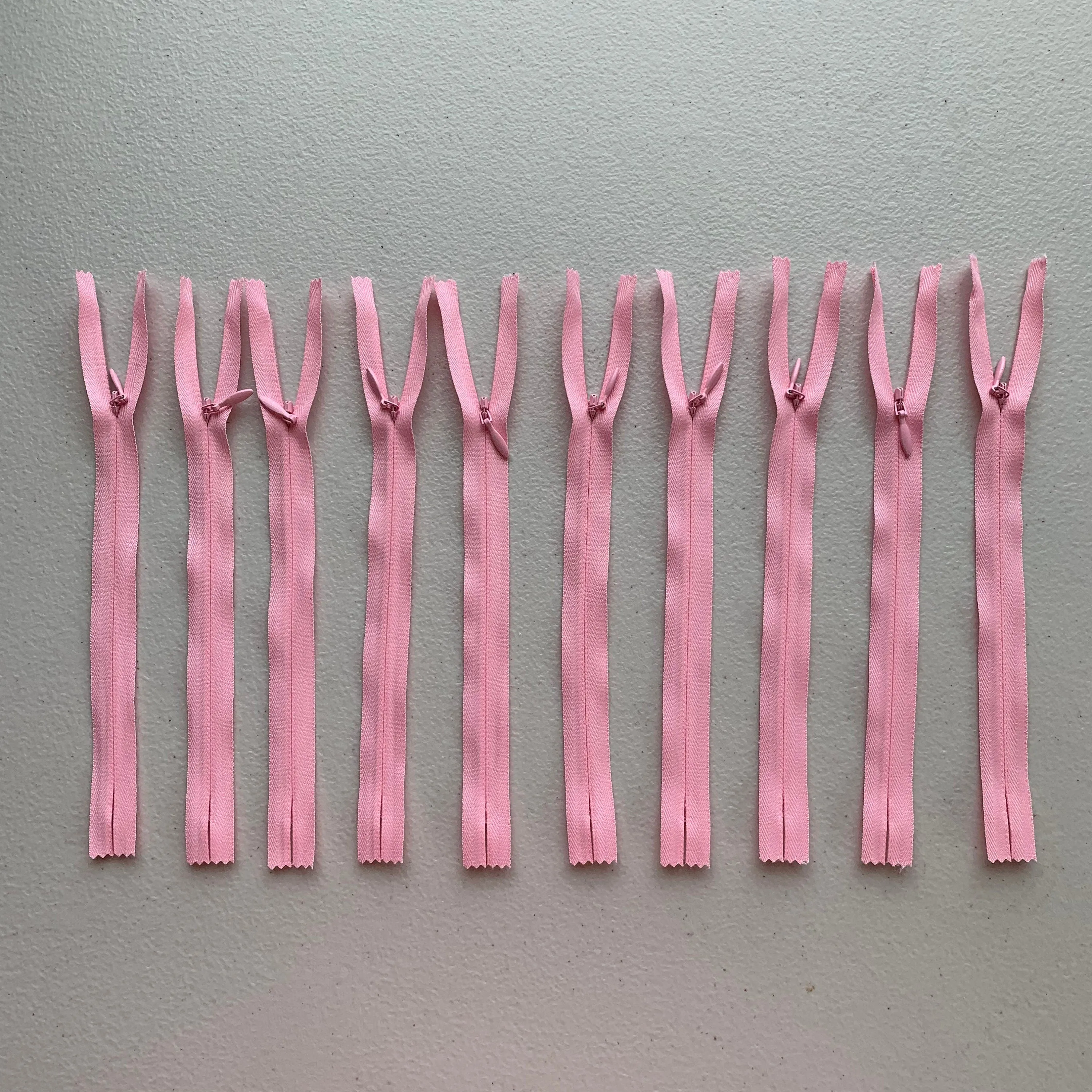 10pc Colorful YKK Invisible