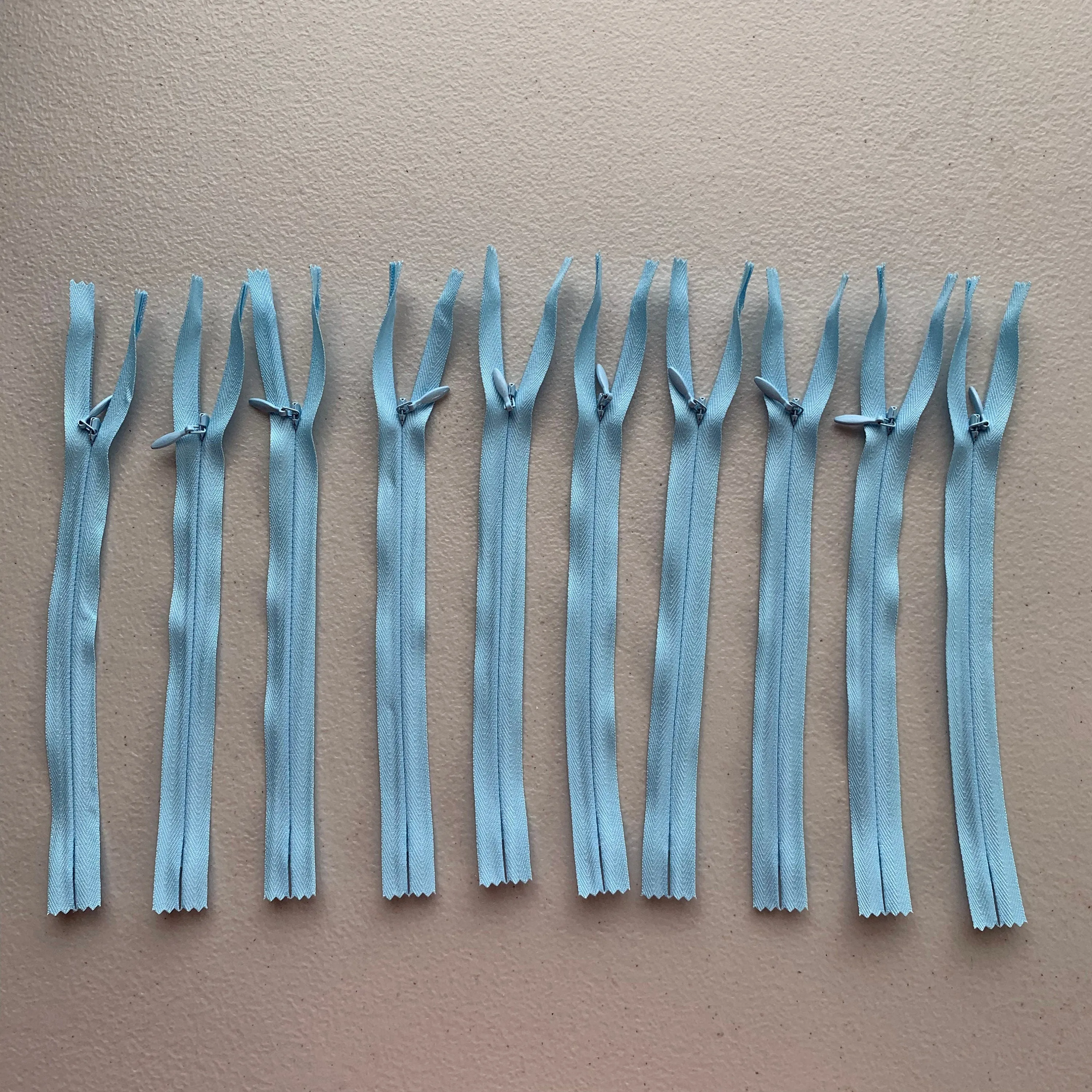 10pc Colorful YKK Invisible