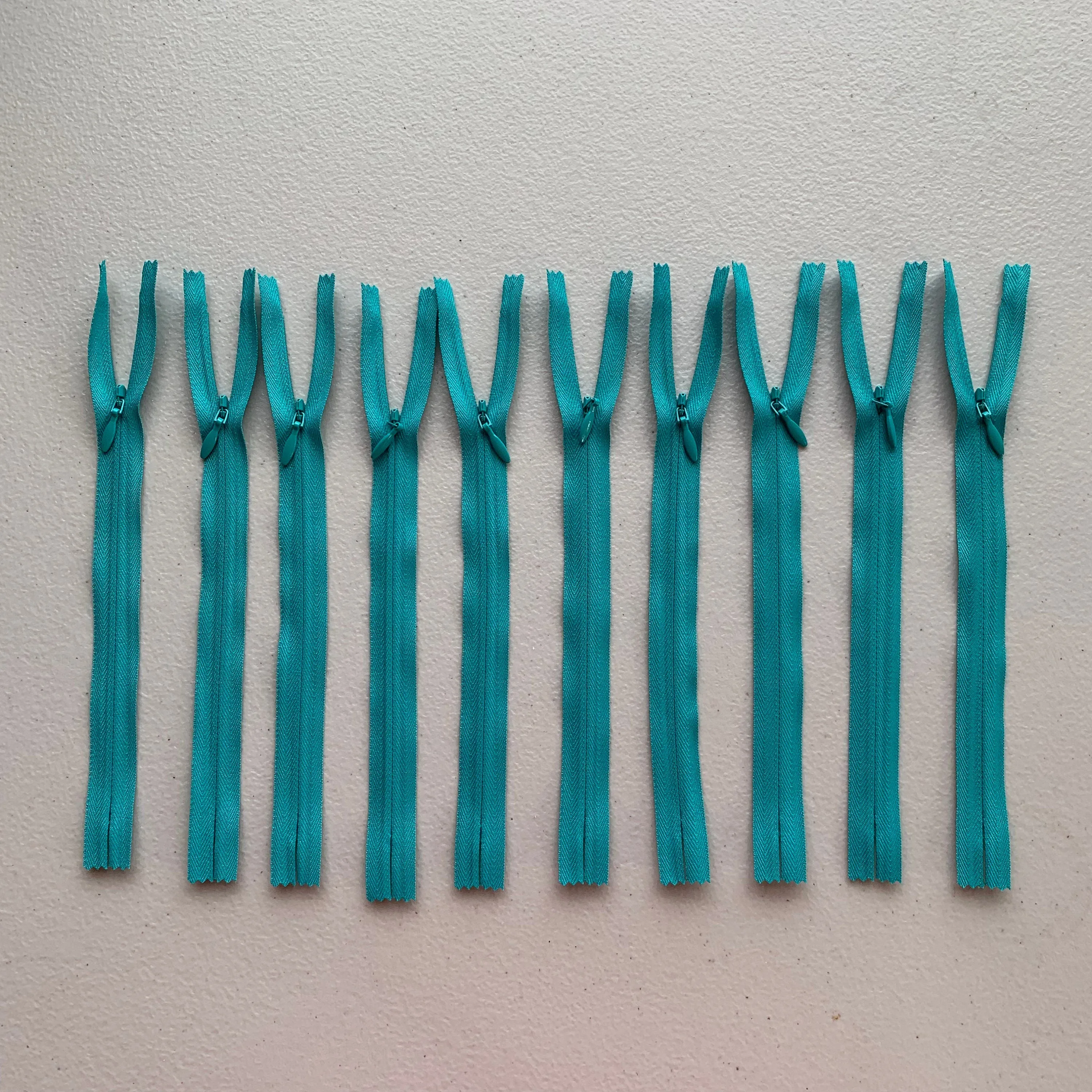 10pc Colorful YKK Invisible