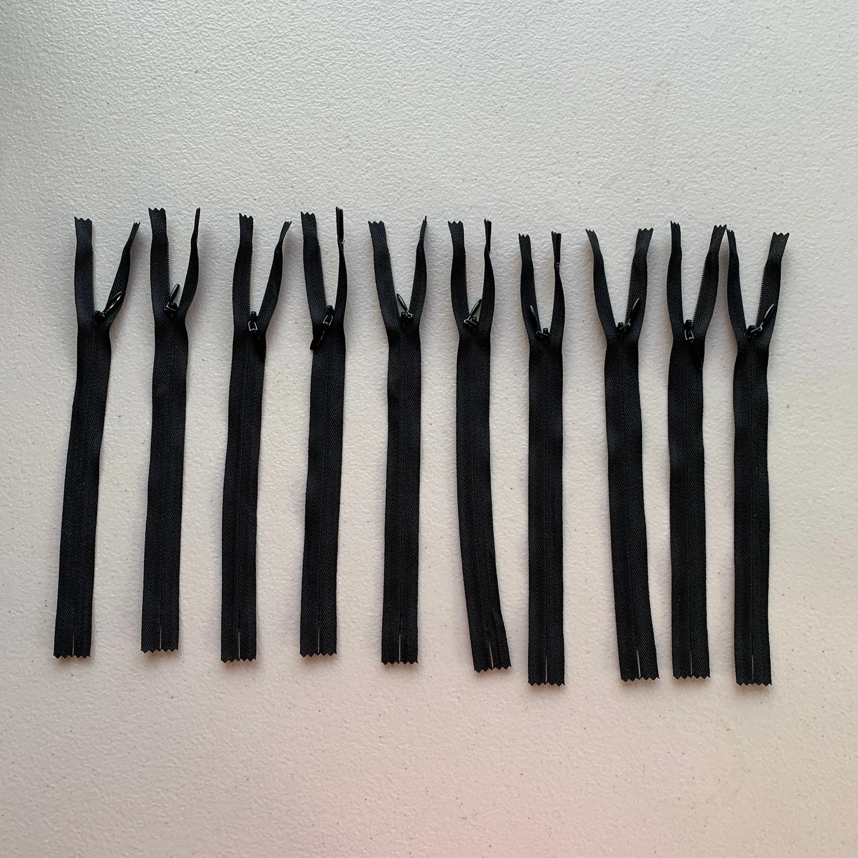 10pc Colorful YKK Invisible