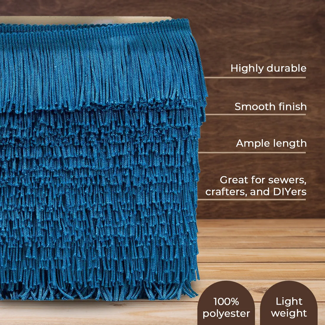 18" Chainette Fringe Trim (Sold by the Yard)