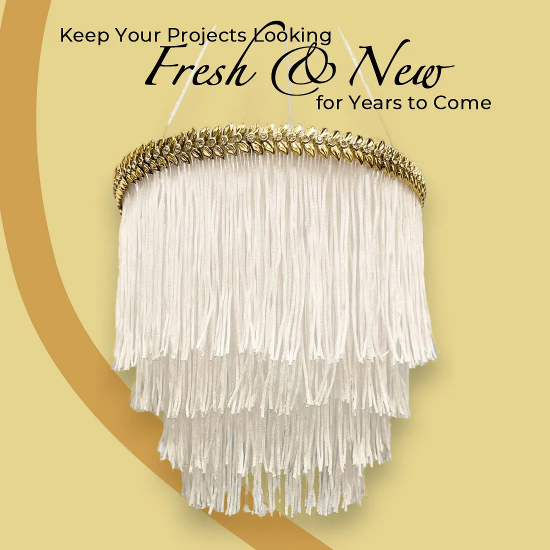 18" Chainette Fringe Trim (Sold by the Yard)