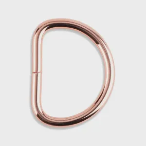 1" D-Ring - Rose Gold  (Set of 2)