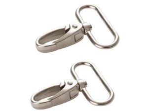 1" Swivel Hook - Nickel -Set of Two