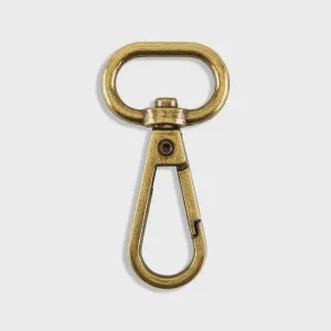 1" Swivel Hooks - Antique Brass (Set of 2)