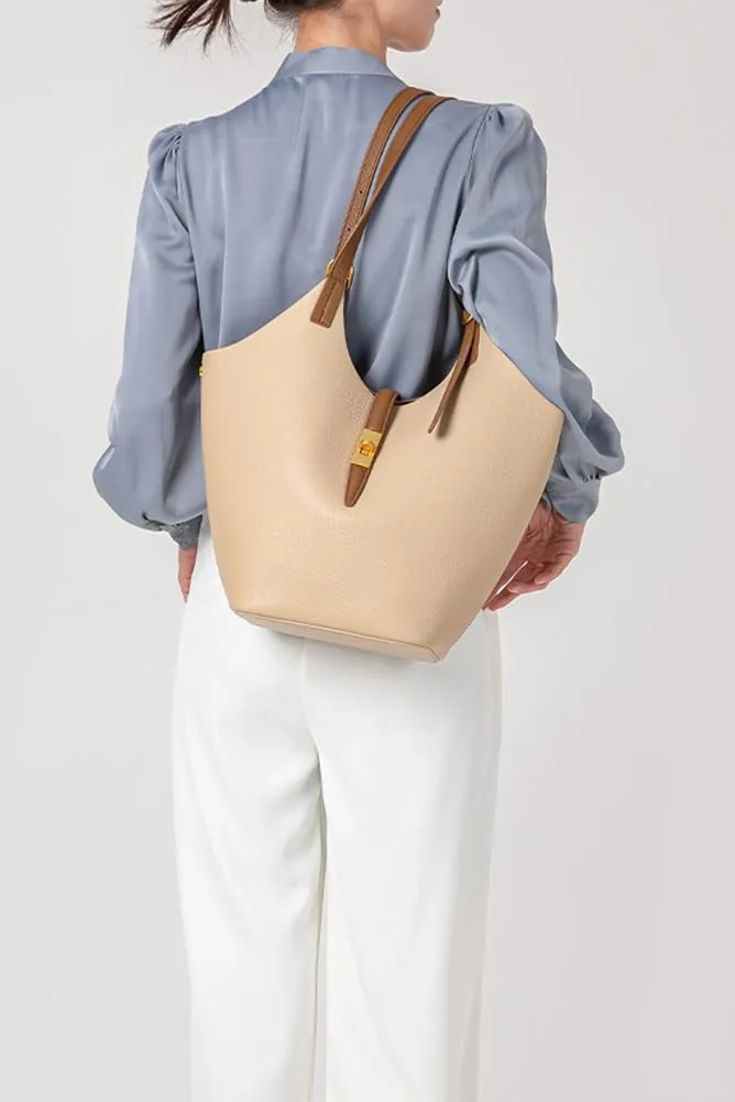 2 Pcs Slouchy Bucket Bag Women Trendy PU Leather Hobo Bags Underarm Shoulder Bag Cute Crossbody Purse Tote Handbag 2025