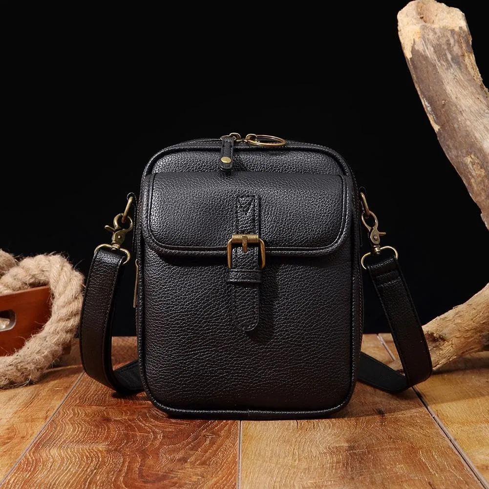 2025 Vintage Messenger Bag, Double Layer Large Capacity Sling Bag Crossbody Shoulder Bag, Small Purse Mini Messenger Handbag