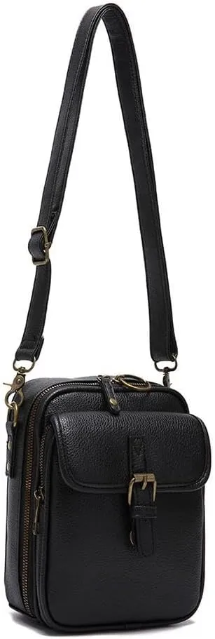 2025 Vintage Messenger Bag, Double Layer Large Capacity Sling Bag Crossbody Shoulder Bag, Small Purse Mini Messenger Handbag