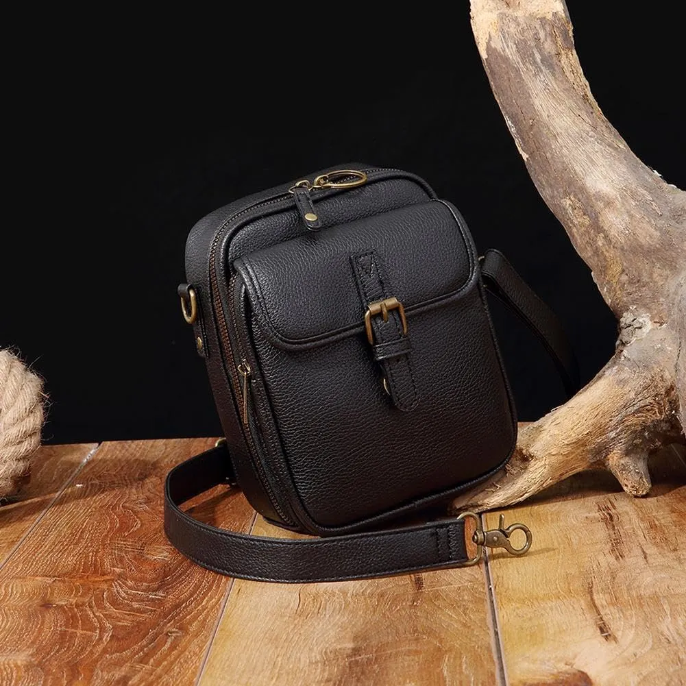 2025 Vintage Messenger Bag, Double Layer Large Capacity Sling Bag Crossbody Shoulder Bag, Small Purse Mini Messenger Handbag