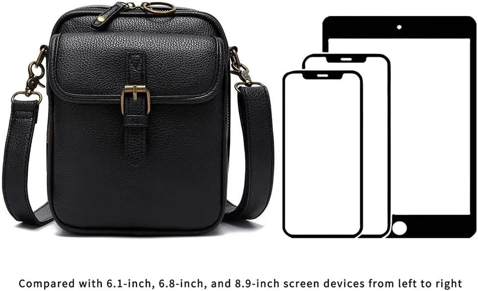 2025 Vintage Messenger Bag, Double Layer Large Capacity Sling Bag Crossbody Shoulder Bag, Small Purse Mini Messenger Handbag