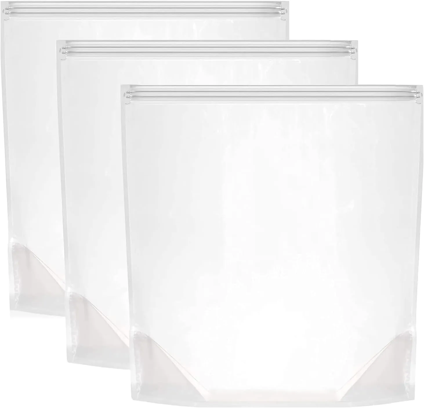 3 Huge Turkey Brining Bags - Double Zippers Seal Brine Bags - 26"×22" Extra Large Brine Bag-Heavier Duty Materials - BPA Free
