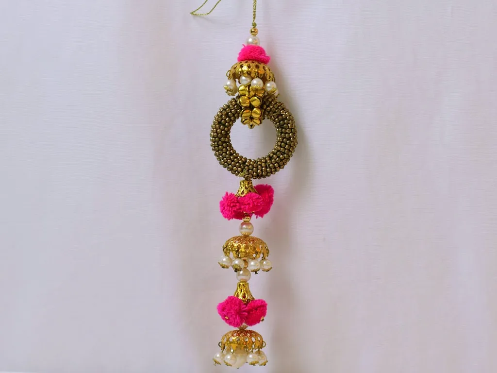 4 Pairs Decorative Tassels Indian Handmade Tribal Hippie Pom Pom for Curtains Christmas DIY Crafting Jewelry Key Charms Gypsy Embellishments