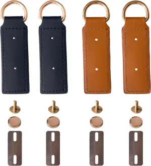 4 Sets Detachable Bag Side Buckle, D-Ring Handbag Buckles with Screws for DIY Purse Side Clip Leather Craft Bag