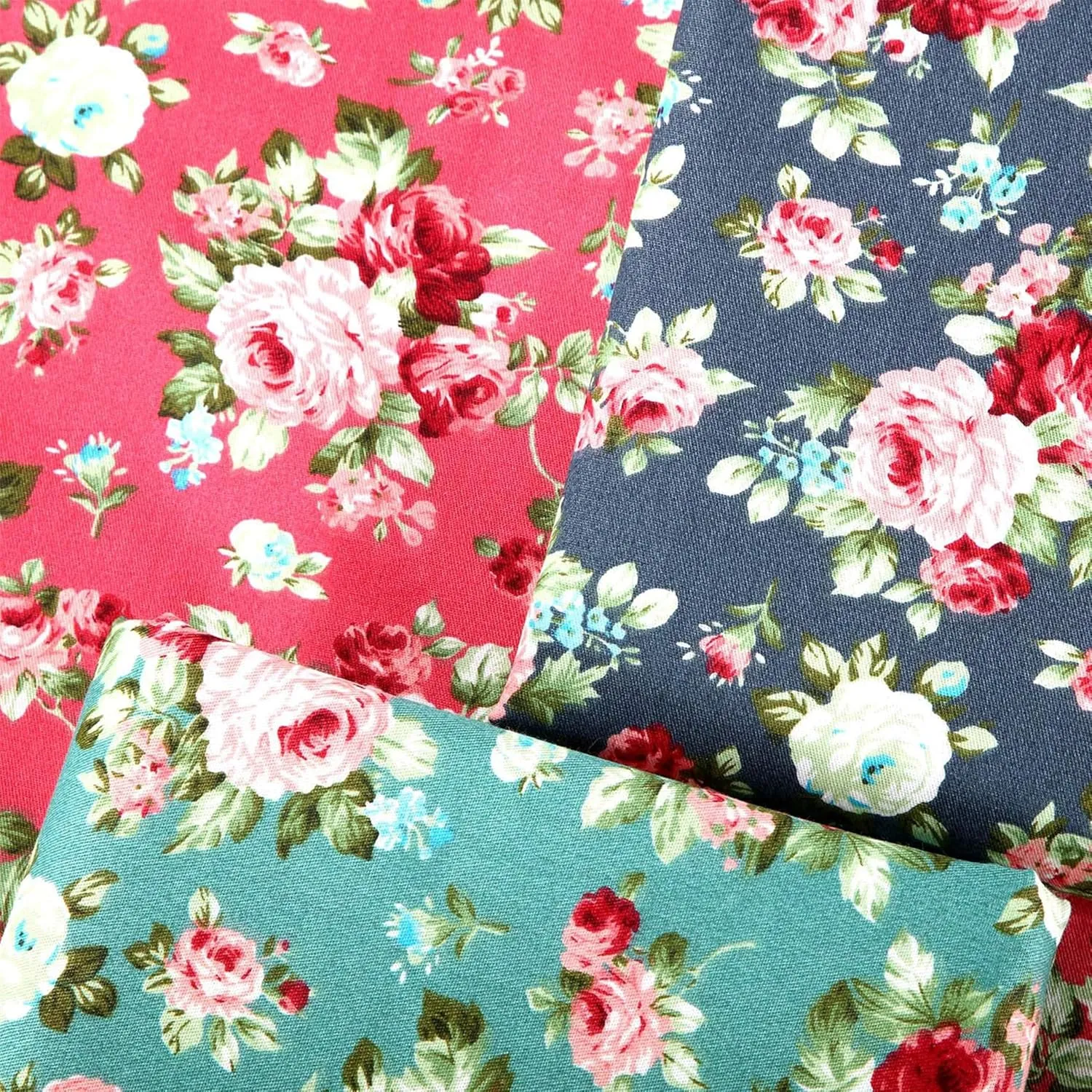 42Pcs 10" Squares Layer Cake Fabric, Pre-Cut 10x10 Cloth Squares Bundles for Sewing Patchwork, Quilting Supplies, Layer Cake Fabric for Quilting 10 inch - Retro Floral