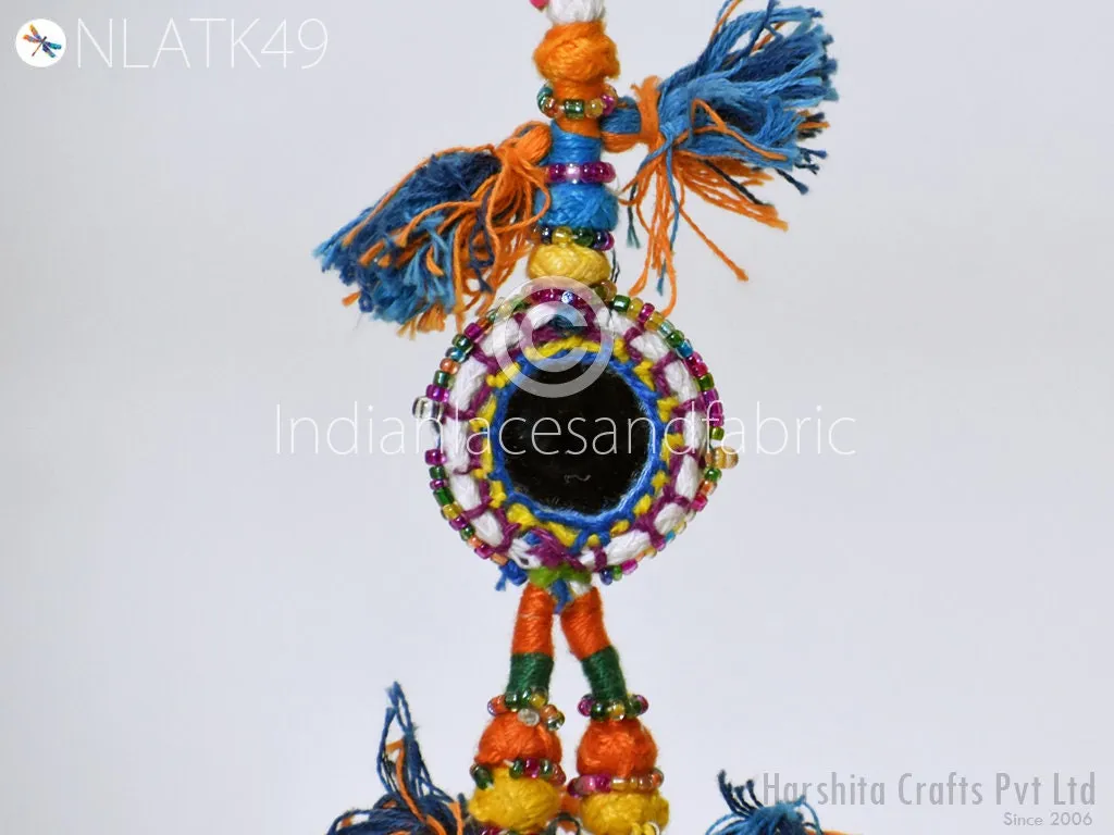 6 Pcs Handmade Tassels, Kutch Tribal Gypsy Cotton Decorative For Dresses, Hair Accessory Embellishments, Camel Swag DIY Craft Charms Jewelry