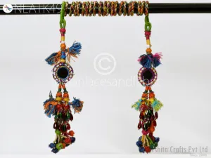 6 Pcs Handmade Tassels, Kutch Tribal Gypsy Cotton Decorative For Dresses, Hair Accessory Embellishments, Camel Swag DIY Craft Charms Jewelry