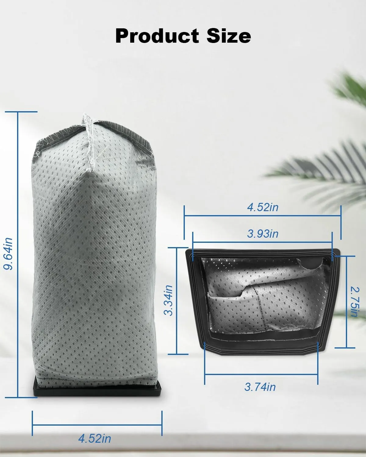 6Pack HEPA Cloth Bags Replacement Fit for Hoover Porta Power Swingette S1015 S1029 and CH30000 Commercial Canister Vacuum Reusable Cleaner Bags Replace Part 43662023