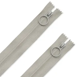 8" Hoop Pull Zippers (Gray) 2 Pack  #ZW6547