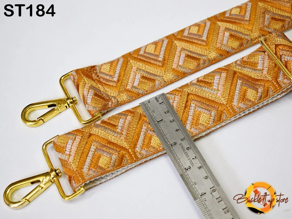 Adjustable Bohemian Sling Bag Strap Purse Strap Embroidered Crossbody Strap for Purses  Replacement Guitar Strap Handbag Strap Gift for Wife