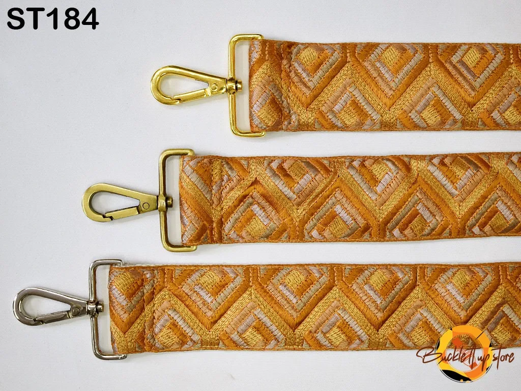 Adjustable Bohemian Sling Bag Strap Purse Strap Embroidered Crossbody Strap for Purses  Replacement Guitar Strap Handbag Strap Gift for Wife