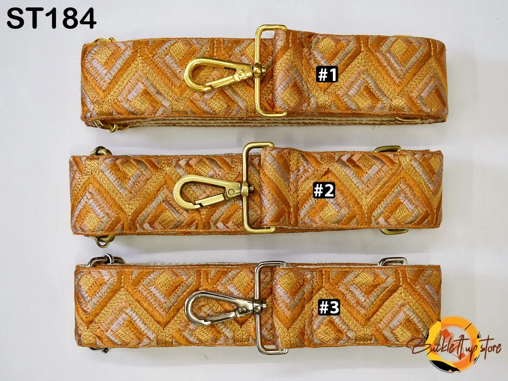 Adjustable Bohemian Sling Bag Strap Purse Strap Embroidered Crossbody Strap for Purses  Replacement Guitar Strap Handbag Strap Gift for Wife
