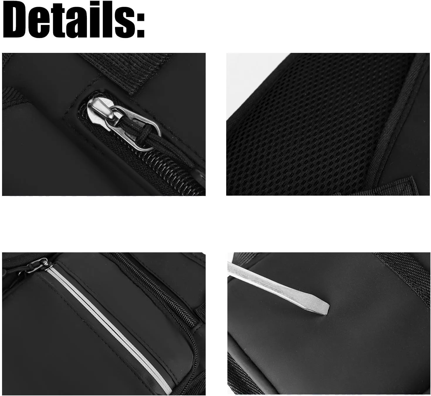 Adjustable Zipper Multi-Functional Tactical Chest Bag Chest Bag for Men for Hiking, Fitness, Outdoor (Black)