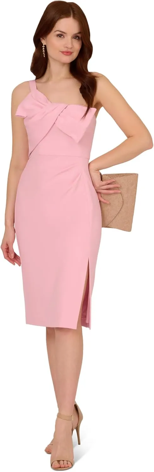 Adrianna Papell Women's Knit Crepe Short Dress