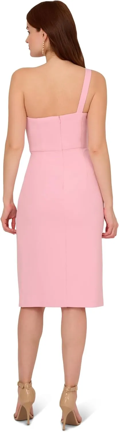 Adrianna Papell Women's Knit Crepe Short Dress