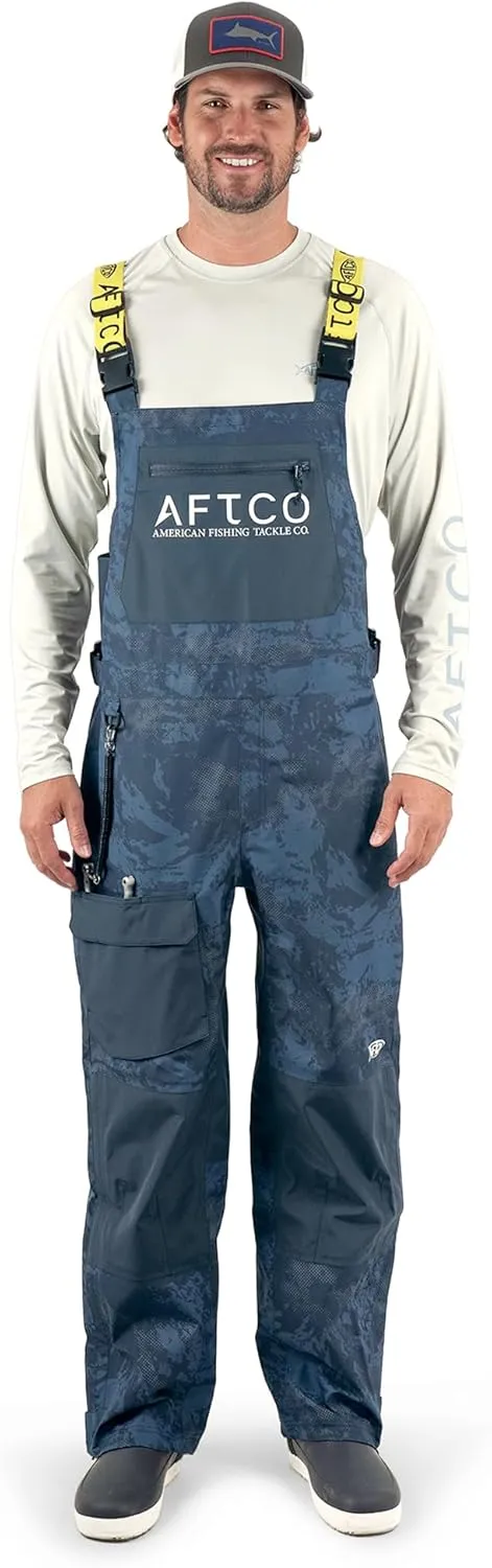 AFTCO Men's Barricade Bib - Blue - S, M, L, XL, 2X - Fishing Bibs