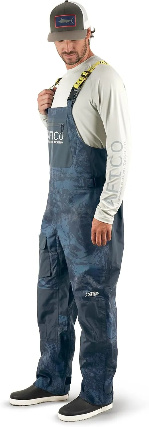 AFTCO Men's Barricade Bib - Blue - S, M, L, XL, 2X - Fishing Bibs