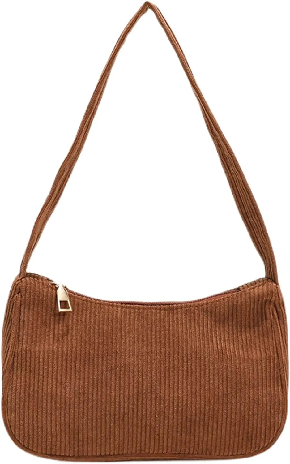 AIBEARTY Women Girls Corduroy Handbag Underarm Bag Retro Small Purse Shoulder Bag Clutch Tote