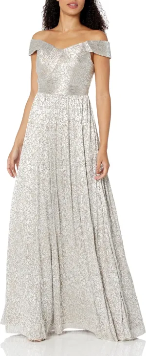 Aidan Mattox Women's Off The Shoulder Gown