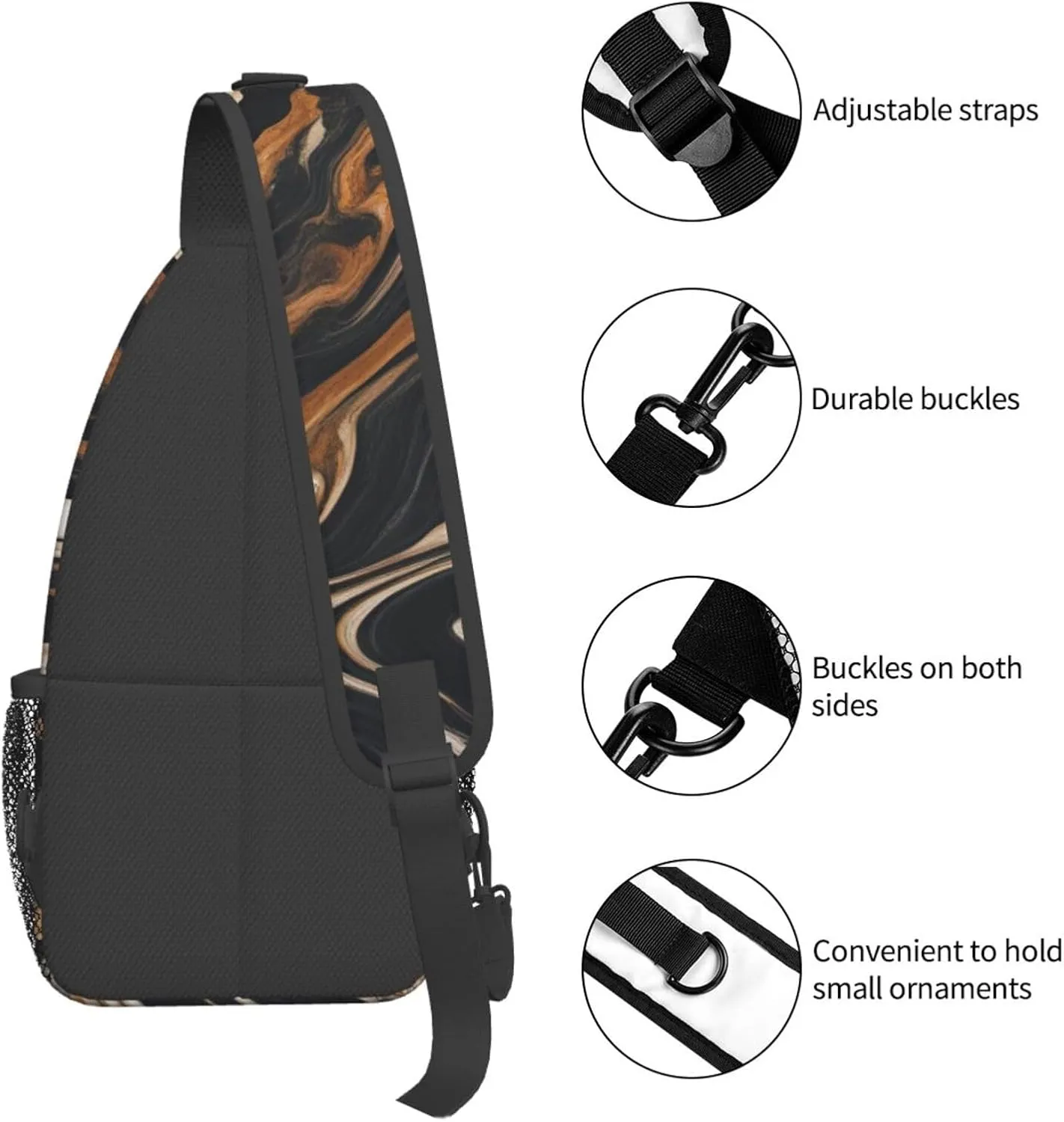 Aircraft Crossbody Bag Chest Shoulder Bag Small Casual Backpack Suitable For Women Men Hiking
