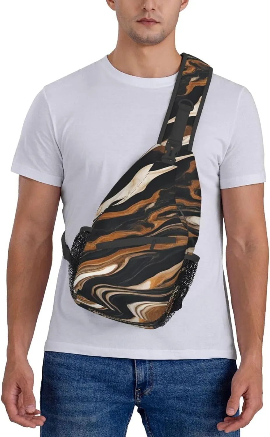 Aircraft Crossbody Bag Chest Shoulder Bag Small Casual Backpack Suitable For Women Men Hiking