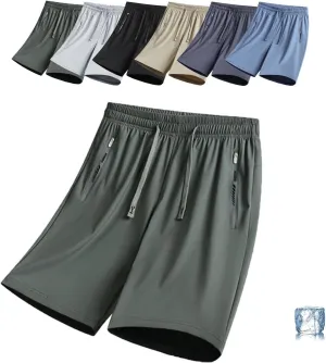 Airyflex Shorts Iced Active Shorts for Senior Women Ice Silk Cooling Stretch Quick Drying Short