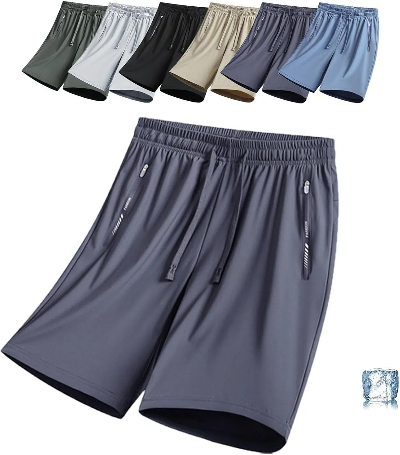 Airyflex Shorts Iced Active Shorts for Senior Women Ice Silk Cooling Stretch Quick Drying Short