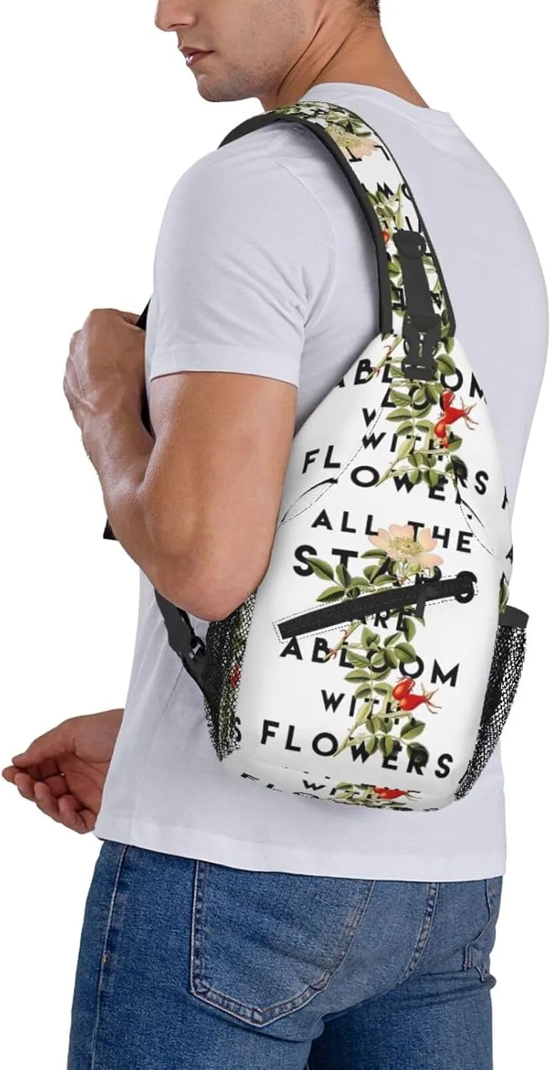 All The Stars Chest Sling Bag Crossbody Shoulder Backpack Bag Gym Cycling Daypack Travel Hiking Cross Bag