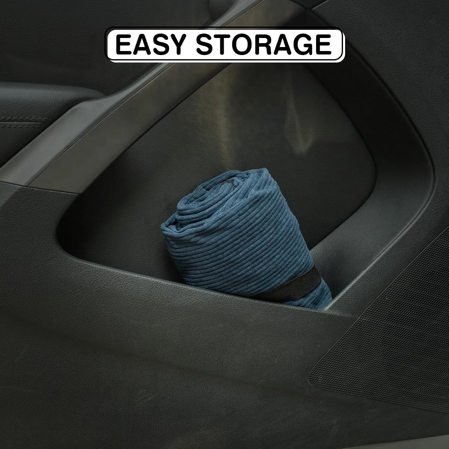 All Weather Waterproof Car Seats Cover – Sweatproof Blue Car Seatcovers with Slip Resistant Backing for Front Seat in Cars Trucks SUVs – Universal Cloth Seats Liner Fit for After Athletic