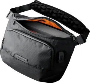 ALPAKA Bravo Sling Max, 10L RFID-Blocking Sling Laptop Bag for Men with Maglockz Buckle, Lockable Zips & External USB Port