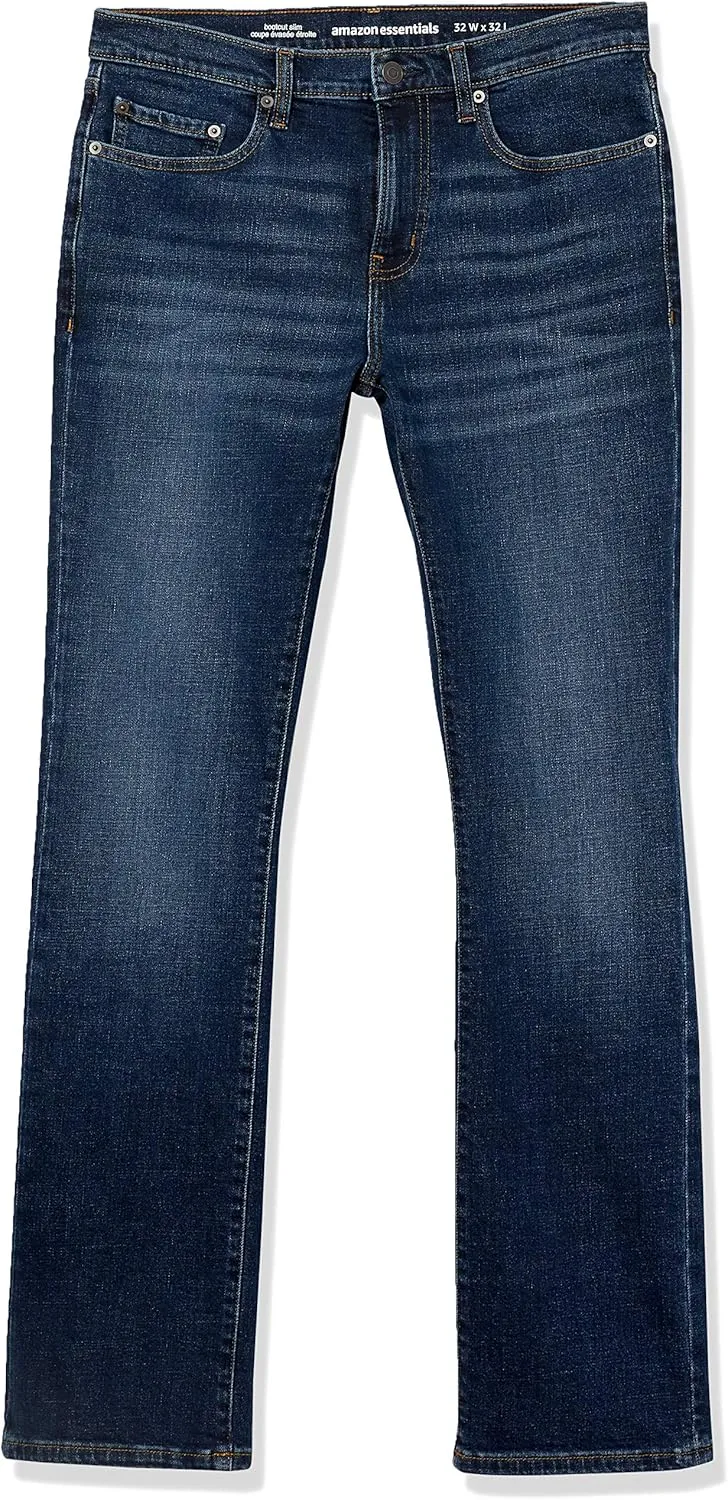 Amazon Essentials Men's Jeans, Slim Fit Stretch, Bootcut
