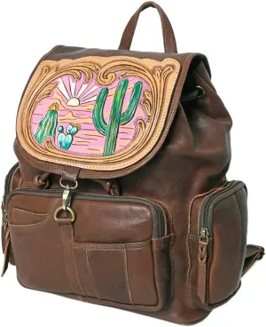 American Darling Backpack Hand Tooled Genuine Leather Western Women Bag | Backpack for Women | Laptop Backpack | Backpack for School | Backpack Purse | Travel Backpack