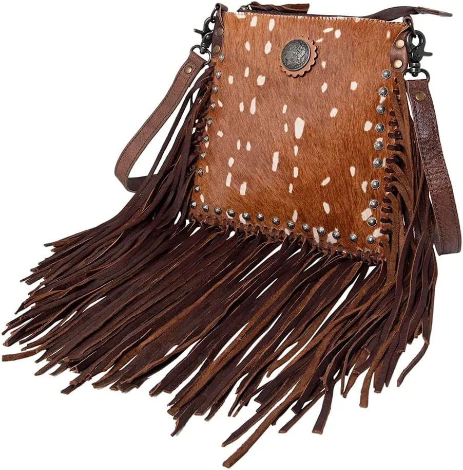 American Darling Cross Body Hair on Genuine Leather Western Women Bag | Handbag Purse | Crossbody Bag for Women | Cute Crossbody Bag | Crossbody Purse