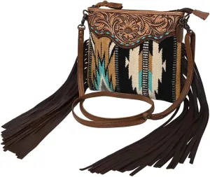 American Darling Cross Body Hand Tooled Saddle Blanket Genuine Leather Western Women Bag Handbag Purse | Crossbody Bag for Women | Cute Crossbody Bag | Crossbody Purse