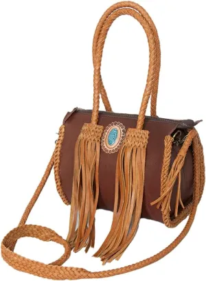 American Darling Hair On Genuine Leather Women Bag Western Handbag Purse