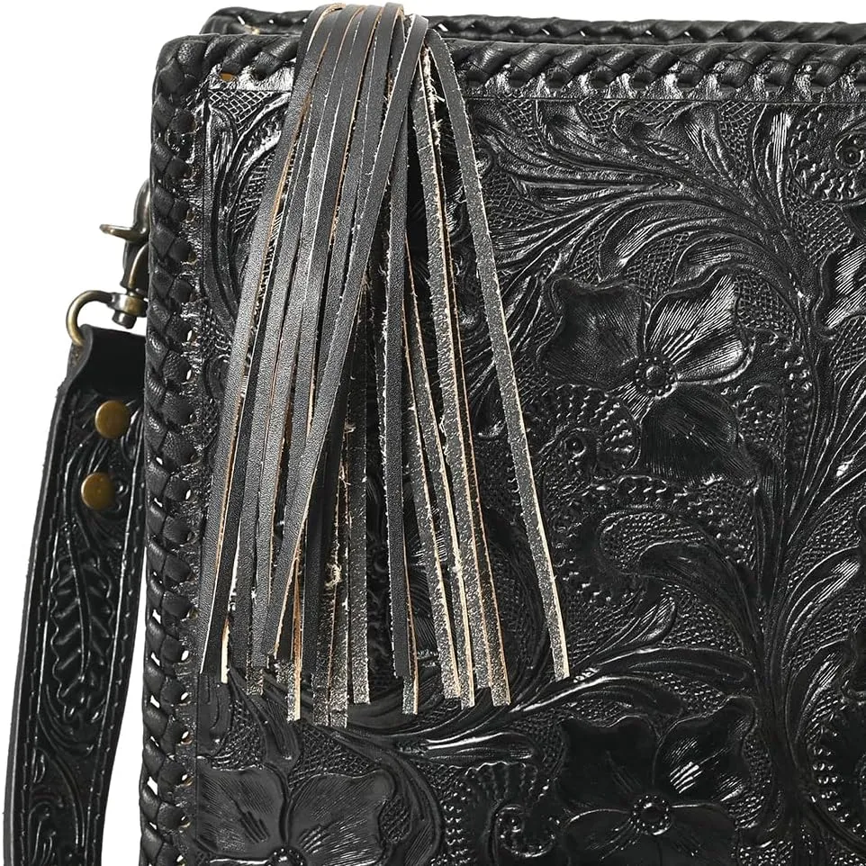 American Darling Hand Tooled Genuine Leather Women Bag Western Handbag Purse