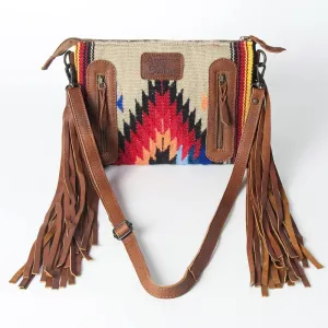 American Darling Large Crossbody Hand Carved Leather Fringe Purse for Women Western Handbags Purses Clutch Shoulder Bags (ADBGZ184P)