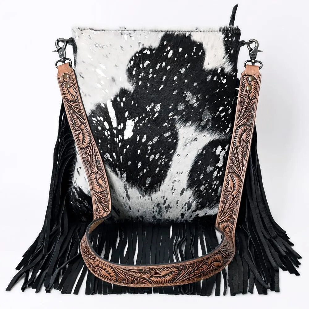 American Darling Messenger Hair On Genuine Leather Women Bag Western Handbag Purse